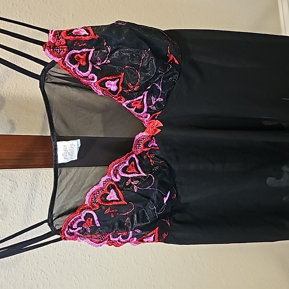 Valentines Day Heart Sheer Chemise Nightie
